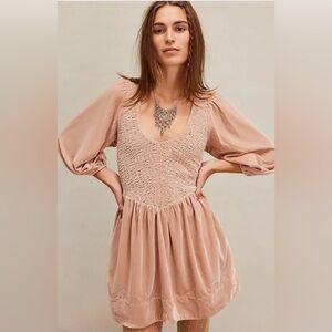 Free People Farrier Velvet Mini Dress